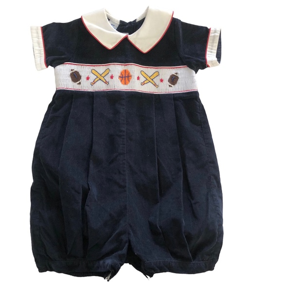 Anavini Other - Anavini Sports Smocked Romper Outfit 18M